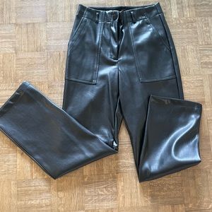 Black leather pants NWOT